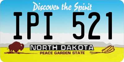 ND license plate IPI521