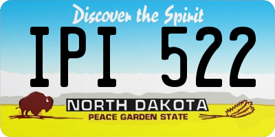 ND license plate IPI522