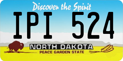 ND license plate IPI524