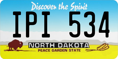 ND license plate IPI534