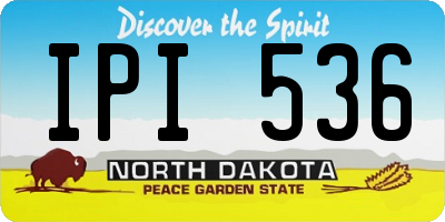 ND license plate IPI536