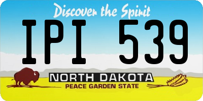 ND license plate IPI539