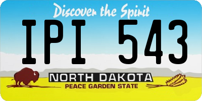 ND license plate IPI543