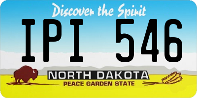 ND license plate IPI546
