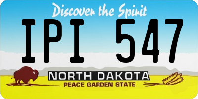 ND license plate IPI547