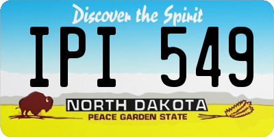ND license plate IPI549