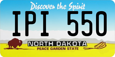 ND license plate IPI550