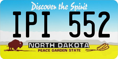 ND license plate IPI552