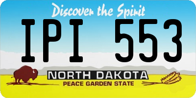 ND license plate IPI553