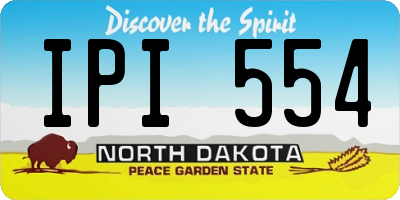 ND license plate IPI554
