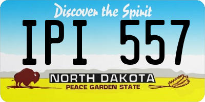 ND license plate IPI557