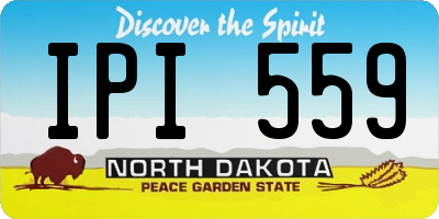 ND license plate IPI559