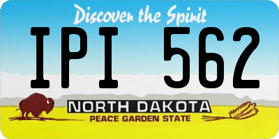 ND license plate IPI562