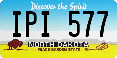 ND license plate IPI577