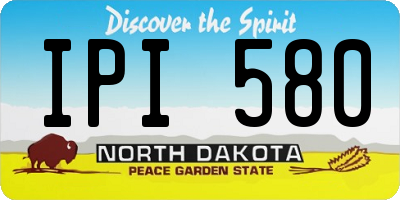 ND license plate IPI580