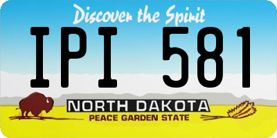 ND license plate IPI581