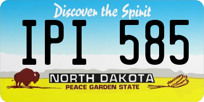 ND license plate IPI585