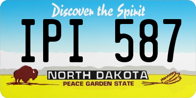 ND license plate IPI587
