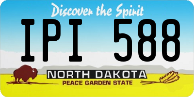 ND license plate IPI588