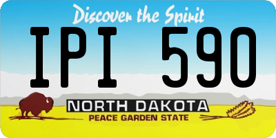 ND license plate IPI590