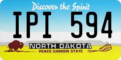 ND license plate IPI594