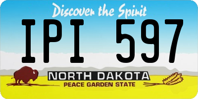 ND license plate IPI597