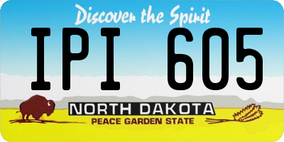 ND license plate IPI605