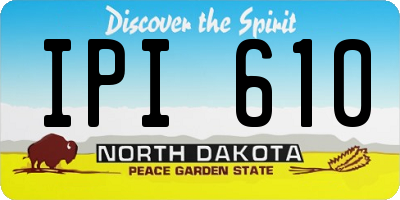ND license plate IPI610