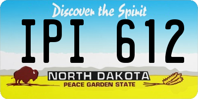 ND license plate IPI612