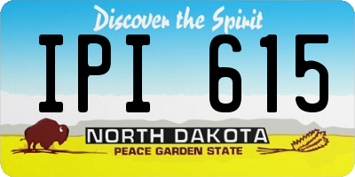 ND license plate IPI615