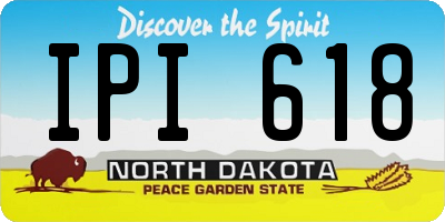 ND license plate IPI618