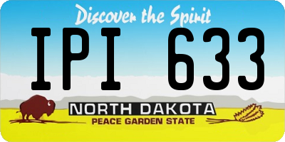 ND license plate IPI633