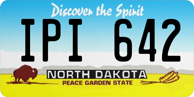 ND license plate IPI642