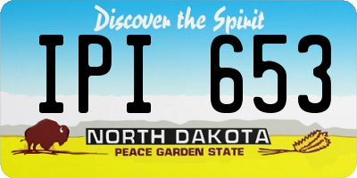 ND license plate IPI653