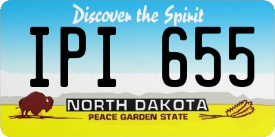 ND license plate IPI655
