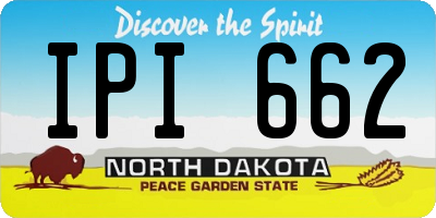 ND license plate IPI662