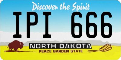 ND license plate IPI666