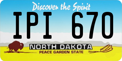 ND license plate IPI670