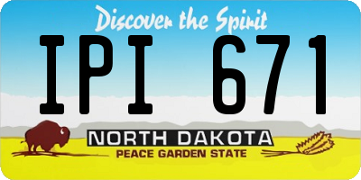 ND license plate IPI671