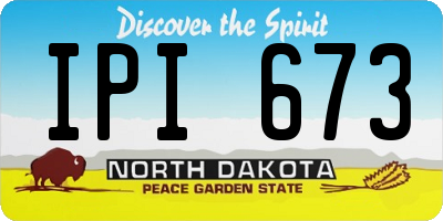 ND license plate IPI673