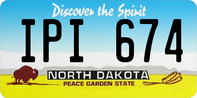ND license plate IPI674