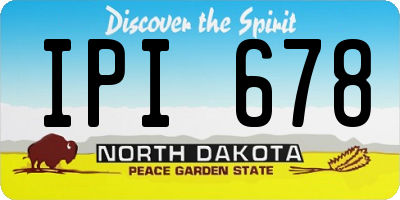 ND license plate IPI678