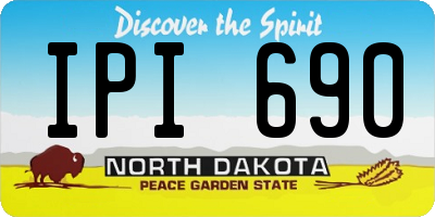 ND license plate IPI690