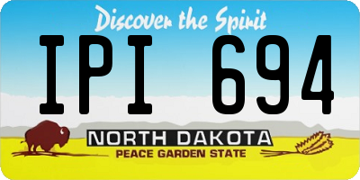 ND license plate IPI694