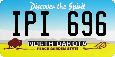 ND license plate IPI696