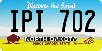 ND license plate IPI702