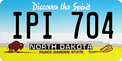 ND license plate IPI704