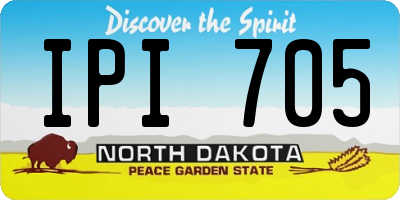 ND license plate IPI705