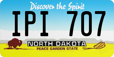ND license plate IPI707