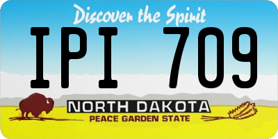 ND license plate IPI709
